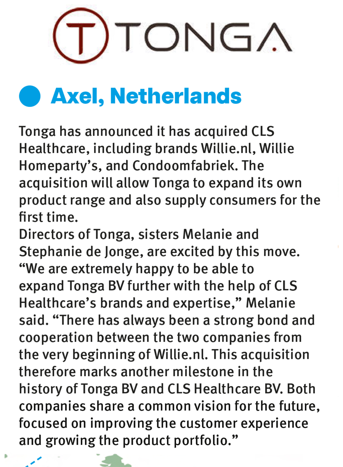 2024-03 ETO - Tonga acquired CLS Healthcare